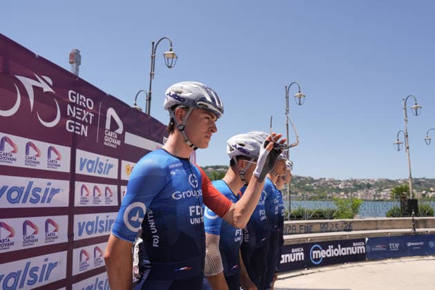 France s Johan Blanc of Groupama-FDJ United during Stage 5 of the Giro Next Gen 2026, from Bacoli to Bacoli, Italy, Thursday, June 18, 2026.  Copyright: xMassimoxPaolone LaPressex