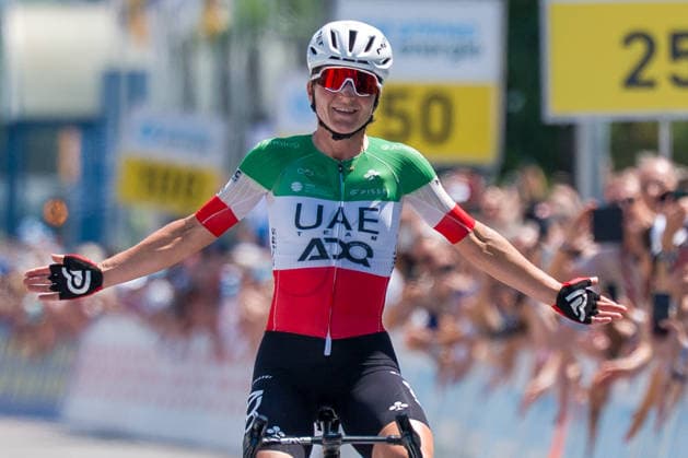 Locarno, Switzerland - JUNE 18: Elisa Longo Borghini of UAE Team ADQ victory stage 2 on June 18, 2026 in Locarno, Switzerland.