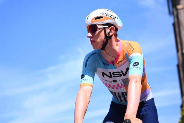 Baloise Belgium Tour 2026 Stage 2 KNOKKE-HEIST, BELGIUM - JUNE 18 : rider of team NSN Cycling Team during stage 2 of the 95th edition of Baloise Tour of Belgium an UCI ProSeries 2.Pro cycling road race stage for Men Elite of 197.6 km with start in Merelbeke-Melle and finish in Knokke-Heist on June 18, 2026 in Knokke-Heist, Belgium, 18 06 2026 ( Motordriver Stephan Boone - Knokke-Heist Belgium  Copyright: xGvgx