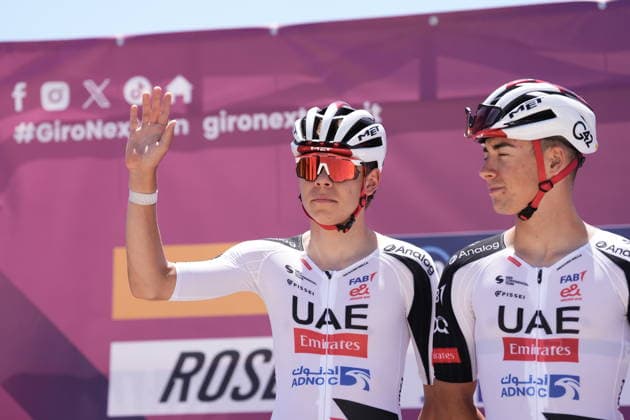 Matvey Boldyrev of UAE Team Emirates Gen-Z during Stage 5 of the Giro Next Gen 2026, from Bacoli to Bacoli, Italy, Thursday, June 18, 2026.  Copyright: xMassimoxPaolone LaPressex