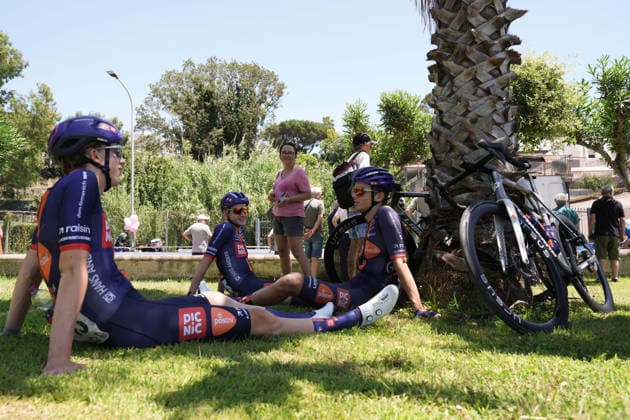 Pre race during Stage 5 of the Giro Next Gen 2026, from Bacoli to Bacoli, Italy, Thursday, June 18, 2026.  Copyright: xMassimoxPaolone LaPressex