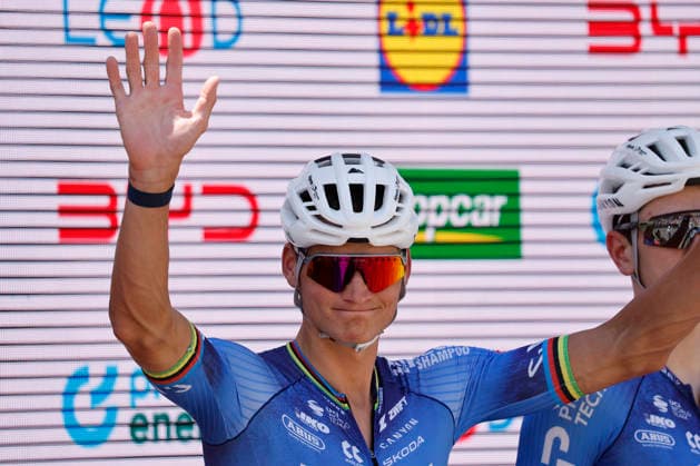 18.06.2026, Locarno, Locarno, Tour de Suisse 2026: Stage 2 Locarno - Locarno. Mathieu Van der Poel 11 (NED - Alpecin - Premier Tech (WT)) Locarno Locarno Ticino Switzerland