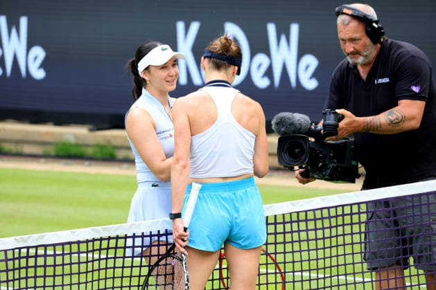 DEU, Berlin Tennis Open, 18.06.2026, Rot-Weiss Tennisanlage, Steffi-Graf-Stadion, Berlin, DEU, Berlin Tennis Open, im Bild Eva Lys (GE) , Elina Svitolina (UKR)