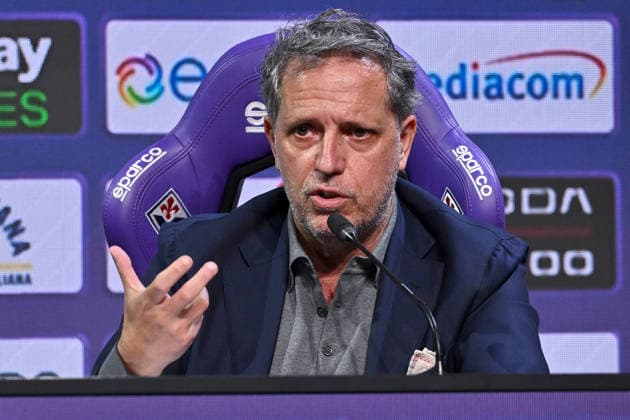 IPA85821043 - ACF Fiorentina sporting director Fabio Paratici speaks during the end-of-season press conference, PK, Pressekonferenz for ACF Fiorentina, an Italian Serie A soccer match in Bagno a Ripoli (FI), Italy, on June 18, 2026  Copyright: xLisaxGuglielmi IPAxSportx xx 85821043