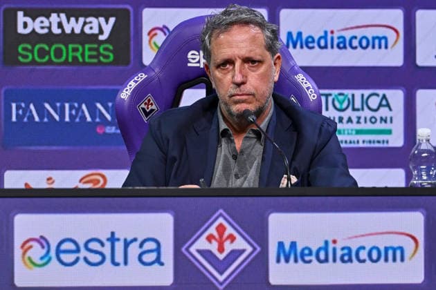 IPA85821046 - ACF Fiorentina sporting director Fabio Paratici speaks during the end-of-season press conference, PK, Pressekonferenz for ACF Fiorentina, an Italian Serie A soccer match in Bagno a Ripoli (FI), Italy, on June 18, 2026  Copyright: xLisaxGuglielmi IPAxSportx xx 85821046