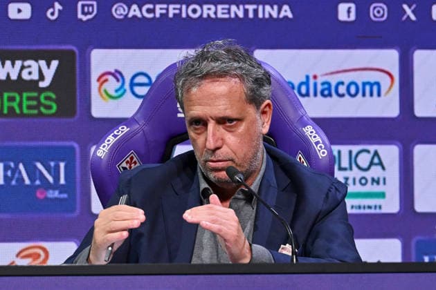 IPA85821047 - ACF Fiorentina sporting director Fabio Paratici speaks during the end-of-season press conference, PK, Pressekonferenz for ACF Fiorentina, an Italian Serie A soccer match in Bagno a Ripoli (FI), Italy, on June 18, 2026  Copyright: xLisaxGuglielmi IPAxSportx xx 85821047