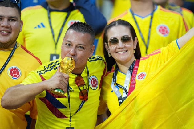 Uzbekistan v Colombia FIFA World Cup, WM, Weltmeisterschaft, Fussball Group K Match Colombia national team, Nationalteam fans walks to Mexico City Stadium to support their owner team during the FIFA World Cup Group K match between Colombia and Uzbekistan. on June 17, 2026 in Mexico City, Mexico. Mexico City CDMX Mexico Copyright: xIanxRoblesx