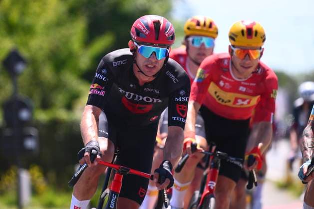 Baloise Belgium Tour 2026 Stage 2 KNOKKE-HEIST, BELGIUM - JUNE 18 : rider of team Tudor Pro Cycling Team during stage 2 of the 95th edition of Baloise Tour of Belgium an UCI ProSeries 2.Pro cycling road race stage for Men Elite of 197.6 km with start in Merelbeke-Melle and finish in Knokke-Heist on June 18, 2026 in Knokke-Heist, Belgium, 18 06 2026 ( Motordriver Stephan Boone - Knokke-Heist Belgium  Copyright: xGvgx