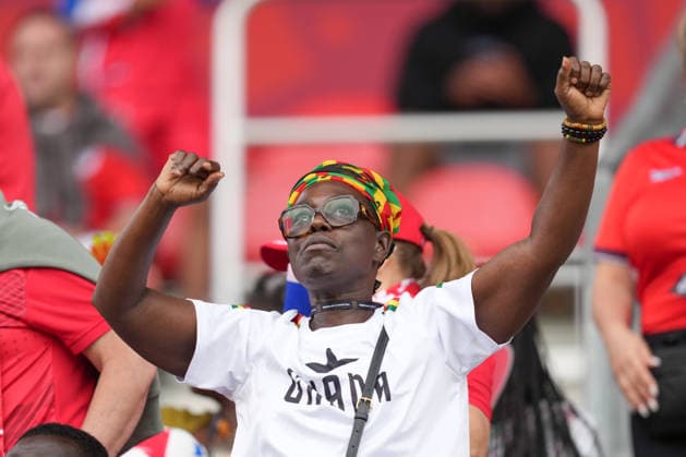Ghana v Panama - 2026 FIFA World Cup, WM, Weltmeisterschaft, Fussball Group L Ghana fans during the 2026 FIFA World Cup Group L match between Ghana and Panama at Toronto Stadium. on June 17, 2026 in Toronto, Canada. Toronto Ontario Canada Copyright: xLeonardoxRamirezx
