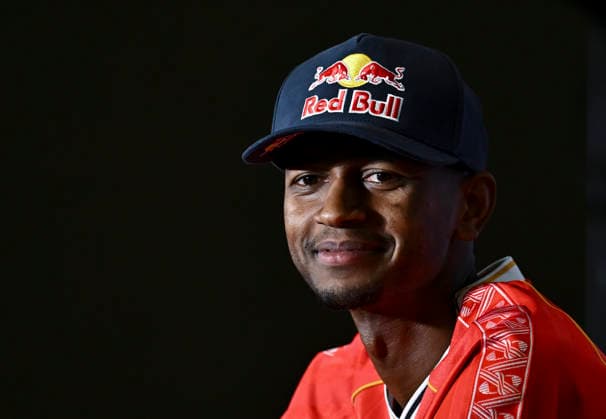 Doha Diamond League 2026 press conference, PK, Pressekonferenz Qatari high jumper Mutaz Essa Barshim , attends a press conference ahead of the Doha Diamond League 2026 - Mazzraty athletics Meeting in Doha, Qatar, June 18, 2026. The event will be held on June 19. DOHA Qatar Copyright: xNOUSHADx