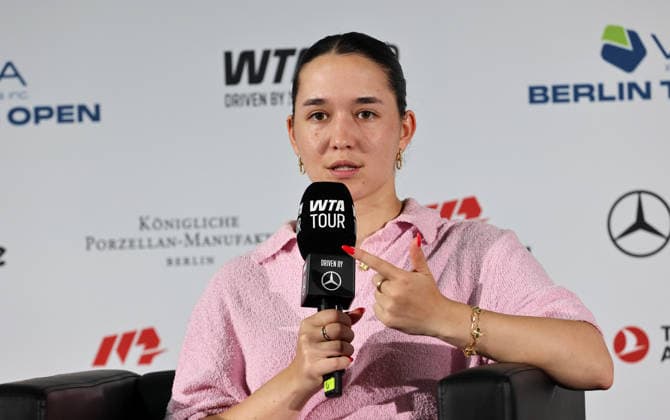 Eva Lys (GER) im Interview Pressekonferenz Portrait Porträt Einzelbild close up VANDA Pharmaceuticals Berlin Tennis Open Damen 18.06.2026