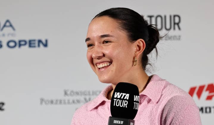 Eva Lys (GER) im Interview Pressekonferenz Portrait Porträt Einzelbild close up VANDA Pharmaceuticals Berlin Tennis Open Damen 18.06.2026