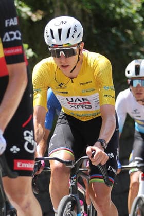 18.06.2026 Locarno TI , SCHWEIZ, 89. Tour de Suisse 2.Etappe Locarno - Locarno Tadej Pogacar SLO Team UAE Emirates am Monte Ceneri