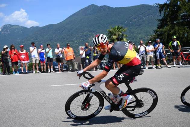 Tour de Suisse 2026 Stage 2 LOCARNO, SWITZERLAND - JUNE 18 : Wellens Tim (BEL) of UAE Team Emirates - XRG during stage 2 of the 89th edition of Tour de Suisse an UCI World Tour 2.UWT cycling road race stage for Men Elite of 157.7 km with start in Locarno and finish in Locarno on June 18, 2026 in Locarno, Switzerland, 18 06 2026 ( Motordriver Guy De Vuyst - Locarno Switzerland  Copyright: xVincentxKalutx