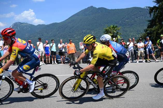 Tour de Suisse 2026 Stage 2 LOCARNO, SWITZERLAND - JUNE 18 : Kruijswijk Steven (NED) of Team Visma Lease a Bike during stage 2 of the 89th edition of Tour de Suisse an UCI World Tour 2.UWT cycling road race stage for Men Elite of 157.7 km with start in Locarno and finish in Locarno on June 18, 2026 in Locarno, Switzerland, 18 06 2026 ( Motordriver Guy De Vuyst - Locarno Switzerland  Copyright: xVincentxKalutx