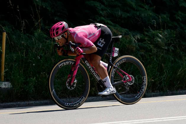 18.06.2026, Locarno, Locarno, Tour de Suisse 2026: Stage 2 Locarno - Locarno. Vincenzo Albanese 32 (ITA - EF Education - Easypost (WT)) Locarno Locarno Ticino Switzerland