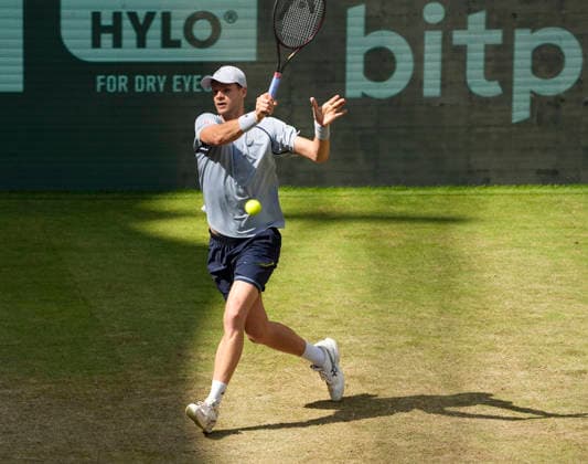 photo : Yannick HANFMANN (GER) Tennis-Turnier Terra Wortmann Cup im Gerry Weber Sportpark in Halle Westfalen am Do. 18.06.2026