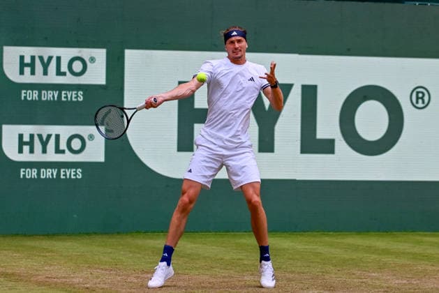 Alexander Zverev (GER) schlaegt Vorhand TERRA WORTMANN Open 2026, Tennis, ATP, Tennis Herren Tennis Herren 500, Turnier, Hauptfeld, 18.06.2026, TERRA WORTMANN Open 2026, Tennis, ATP, Tennis Herren 500, Turnier, Hauptfeld, 18.06.2026 Halle