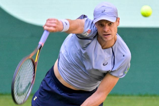 Yannick Hanfmann (GER) 18.06.2026 ¢ Tennis ¢ TERRA WORTMANN OPEN ¢ ATP, Tennis Herren 500, heristo-arena-Halle (Westfalen), TERRA WORTMANN OPEN, NRW Germany