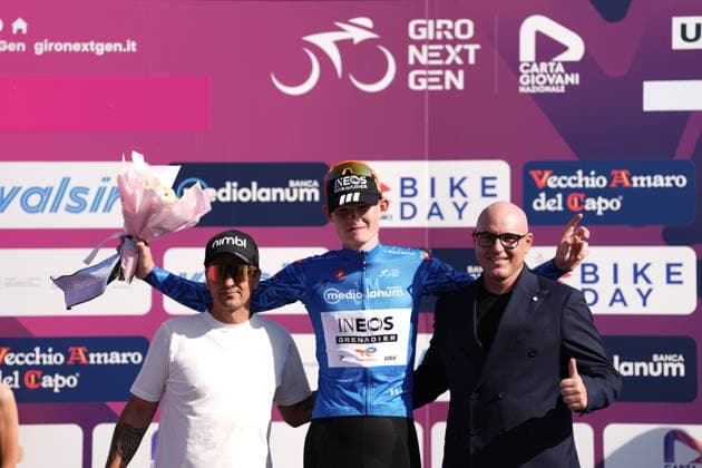 Great Britain s Mattie Dodd of Ineos Grenadiers Racing Academy during Stage 5 of the Giro Next Gen 2026, from Bacoli to Bacoli, Italy, Thursday, June 18, 2026.  Copyright: xMassimoxPaolone LaPressex