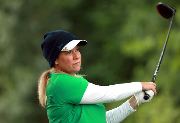 Meijer LPGA, Golf Damen Classic by Simply Give Belmont, MI - JUNE 18: Brittany Lincicome of Florida hits from the 16th tee during the first round of the Meijer LPGA Classic by Simply Give at Blythefield Country Club on June 18, 2026 in Belmont, Michigan. Belmont Michigan United States  Copyright: xAmyxLemusx originalFilename:lemus-meijerlp260618_npMLD.jpg