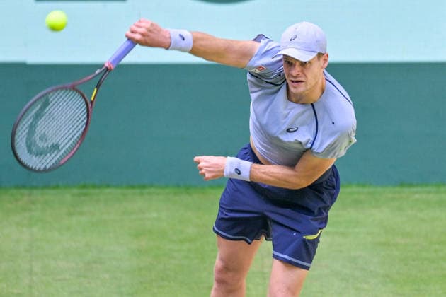 Yannick Hanfmann (GER) 18.06.2026 ¢ Tennis ¢ TERRA WORTMANN OPEN ¢ ATP, Tennis Herren 500, heristo-arena-Halle (Westfalen), TERRA WORTMANN OPEN, NRW Germany
