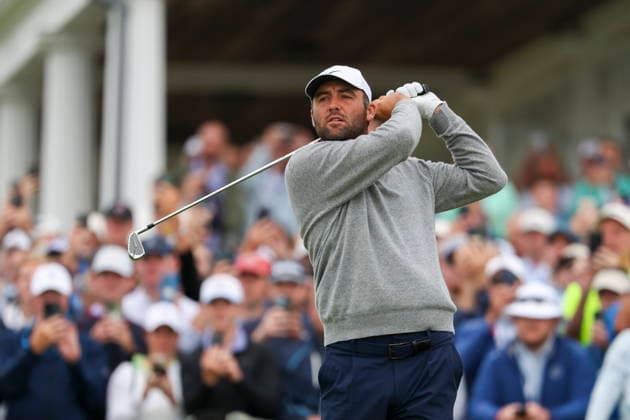 US Open Golf Championship - Round 1 Scottie Scheffler of the US tees off during the first round of the 2026 US Open golf tournament at the Shinnecock Hills Golf Club in Southampton, New York, USA, 18 June 2026. SOUTHAMPTON NEW YORK UNITED STATES  Copyright: xSARAHxYENESELx