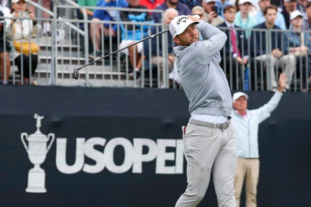 US Open Golf Championship - Round 1 Sam Burns of the US tees off during the first round of the 2026 US Open golf tournament at the Shinnecock Hills Golf Club in Southampton, New York, USA, 18 June 2026. SOUTHAMPTON NEW YORK UNITED STATES  Copyright: xSARAHxYENESELx
