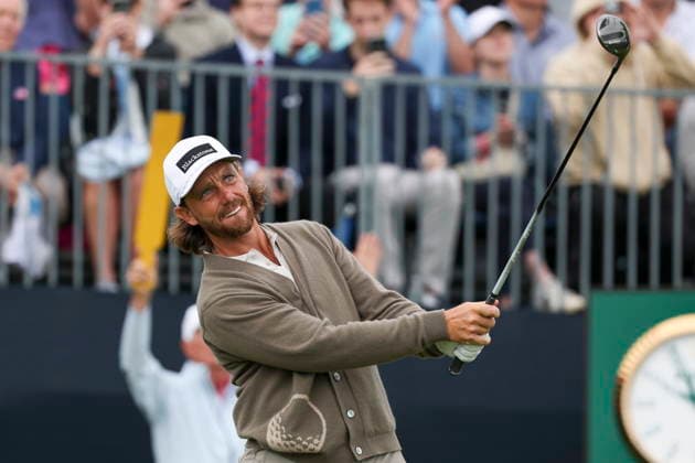 US Open Golf Championship - Round 1 Tommy Fleetwood of England tees off during the first round of the 2026 US Open golf tournament at the Shinnecock Hills Golf Club in Southampton, New York, USA, 18 June 2026. SOUTHAMPTON NEW YORK UNITED STATES  Copyright: xSARAHxYENESELx