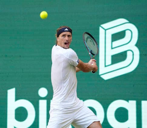 photo : Alexander ZVEREV (GER) gewinnt in 2 Sätzen gegen Hanfmann Tennis-Turnier Terra Wortmann Cup im Gerry Weber Sportpark in Halle Westfalen am Do. 18.06.2026