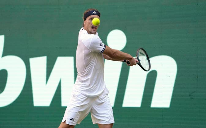photo : Alexander ZVEREV (GER) gewinnt in 2 Sätzen gegen Hanfmann Tennis-Turnier Terra Wortmann Cup im Gerry Weber Sportpark in Halle Westfalen am Do. 18.06.2026