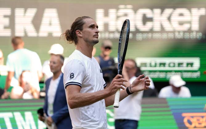 photo : Alexander ZVEREV (GER) gewinnt in 2 Sätzen gegen Hanfmann Tennis-Turnier Terra Wortmann Cup im Gerry Weber Sportpark in Halle Westfalen am Do. 18.06.2026