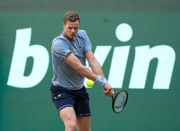 photo : Yannick HANFMANN (GER) Tennis-Turnier Terra Wortmann Cup im Gerry Weber Sportpark in Halle Westfalen am Do. 18.06.2026