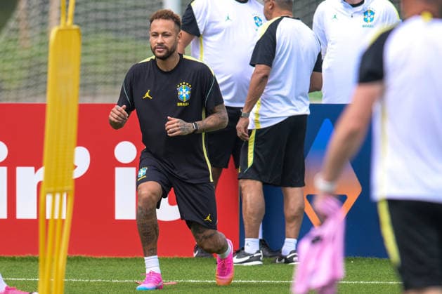Fußball, WM 2026, 20260618, Training Brasilien. Im Bild NEYMAR (Brasilien, 10). Morristown RWJBarnabas Health - Red Bulls P New Jersey Vereinigte Staaten von Amerika