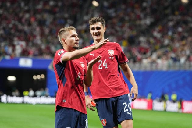 Michal Sadilek (Czechia) scores and celebrates his teams first goal during Chezia and South Africa , Group A FIFA World Cup, WM, Weltmeisterschaft, Fussball 2026, Atlanta Stadium, Atlanta, United States on June 18, 2026. Thor Wegner DeFodi Images. (Photo by DeFodi Images) -