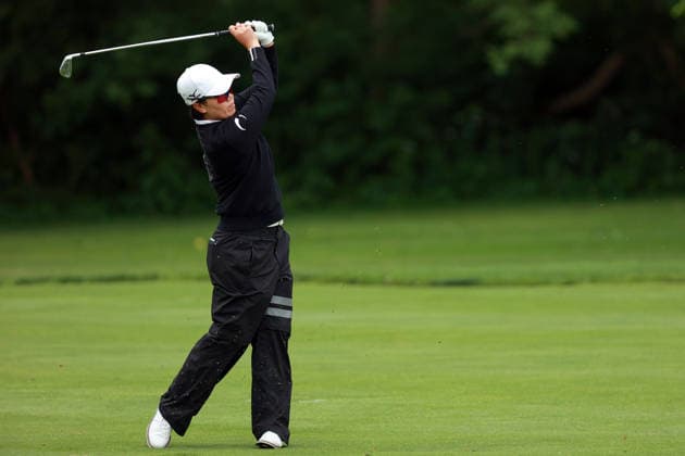 Meijer LPGA, Golf Damen Classic by Simply Give Belmont, MI - JUNE 18: Jeongeun Lee 5 of the Republic of Korea hits from the 12th fairway during the first round of the Meijer LPGA Classic by Simply Give at Blythefield Country Club on June 18, 2026 in Belmont, Michigan. Belmont Michigan United States  Copyright: xAmyxLemusx originalFilename:lemus-meijerlp260618_npPEG.jpg