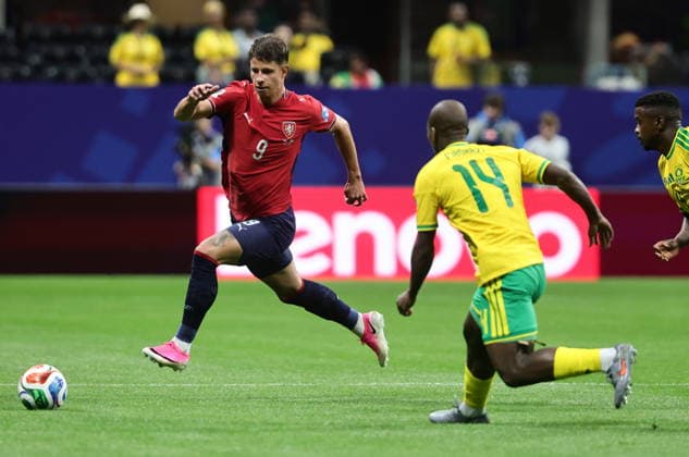 FIFA World Cup, WM, Weltmeisterschaft, Fussball 2026 - Group A - Czechia vs South Africa Adam Hlozek of Czech Republic in action during the FIFA World Cup 2026 group stage match Czechia against South Africa, in Atlanta, USA, 18 June 2026. ATLANTA United States  Copyright: xRONALDxWITTEKx