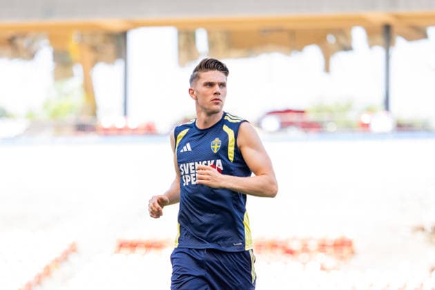 260618 Viktor Gyökeres of the Swedish national football team at a training session during day 8 of the FIFA World Cup, WM, Weltmeisterschaft, Fussball 2026 on June 18, 2026 in Dallas. Photo: Petter Arvidson BILDBYRAN kod PA PA1241 fotboll football soccer fotball vm fotbolls-vm fotball-vm fotbolls-vm 2026 fifa world cup 2026 träning practice training sverige sweden sverige a day 8 bbeng
