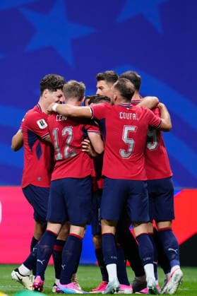 June 18, 2026, Arlington, Texas, United States: Michal Sadilek of Czechia celebrates a goal with teammates during the FIFA World Cup, WM, Weltmeisterschaft, Fussball 2026 Group A match between Czechia and South Africa at Atlanta Stadium on June 18, 2026 in Atlanta, Georgia. Czechia V South Africa: Group A - FIFA World Cup 2026  - ZUMAa181 20260618_zaa_a181_009 Copyright: xJosexBretonx