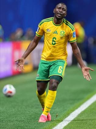 Czechia v South Africa - FIFA World Cup, WM, Weltmeisterschaft, Fussball 2026 - Group A ATLANTA, UNITED STATES - JUNE 18: Aubrey Modiba (6) of South Africa gestures during the 2026 FIFA World Cup First Stage Group A match between Czechia and South Africa at Mercedes-Benz Stadium (Atlanta Stadium) in Atlanta, Georgia, United States on June 18, 2026. Evrim Aydin Anadolu Georgia United States. Editorial use only. Please get in touch for any other usage.  Copyright: x2026xAnadoluxEvrimxAydinx