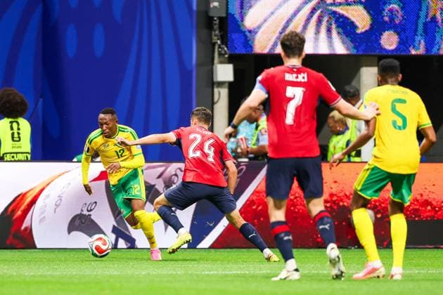 RECORD DATE NOT STATED FIFA World Cup, WM, Weltmeisterschaft, Fussball 2026 - Group A - Czech Republic v South Africa Thapelo Maseko player of South Africa during the match between Czech Republic and South Africa in the second round of Group A of the 2026 FIFA World Cup group stage at Atlanta Stadium, in Georgia, United States, on Thursday, June 18, 2026.(Foto: William Volcov Brazil Photo Press IMAGO) Sports Atlanta GA United States of America Copyright: xWILLIAMxVOLCOVx