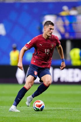 Czechia v South Africa: Group A - FIFA World Cup, WM, Weltmeisterschaft, Fussball 2026 Patrik Schick of Czechia drives the ball during the FIFA World Cup 2026 Group A match between Czechia and South Africa at Atlanta Stadium on June 18, 2026 in Atlanta, Georgia. Atlanta GA United States  Copyright: xJosexBretonx originalFilename:bretonhernandez-czechiav260618_np0wX.jpg
