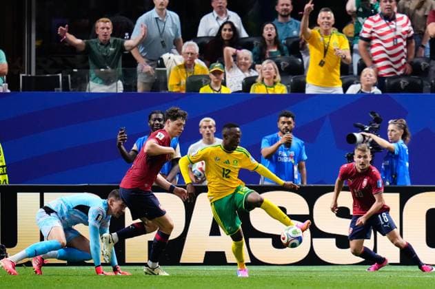 Czechia v South Africa - FIFA World Cup, WM, Weltmeisterschaft, Fussball 2026 - Group A ATLANTA, UNITED STATES - JUNE 18: Thapelo Maseko of South Africa controls the ball during the 2026 FIFA World Cup First Stage Group A match between Czechia and South Africa at Mercedes-Benz Stadium (Atlanta Stadium) in Atlanta, Georgia, United States on June 18, 2026. Jose Hernandez Anadolu Georgia United States. Editorial use only. Please get in touch for any other usage.  Copyright: x2026xAnadoluxJosexHernandezx