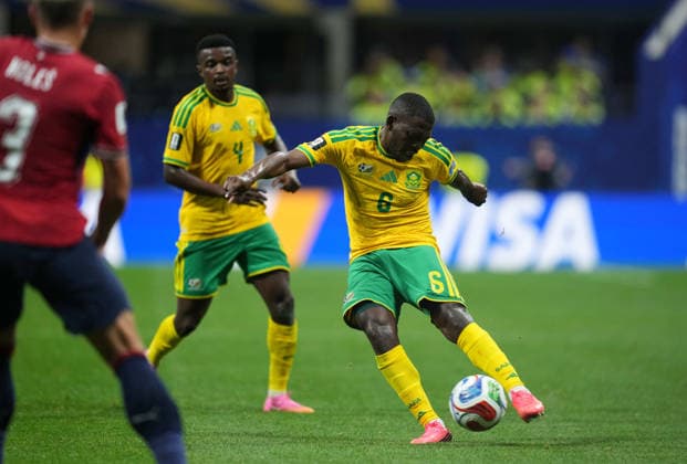 Aubrey Modiba (South Africa) shoots on goal during Chezia and South Africa , Group A FIFA World Cup, WM, Weltmeisterschaft, Fussball 2026, Atlanta Stadium, Atlanta, United States on June 18, 2026. Thor Wegner DeFodi Images. (Photo by DeFodi Images) -