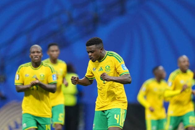 Czechia v South Africa - FIFA World Cup, WM, Weltmeisterschaft, Fussball 2026 - Group A ATLANTA, UNITED STATES - JUNE 18: Teboho Mokoena (4) of South Africa celebrates after scoring a goal during the 2026 FIFA World Cup First Stage Group A match between Czechia and South Africa at Mercedes-Benz Stadium (Atlanta Stadium) in Atlanta, Georgia, United States on June 18, 2026. Evrim Aydin Anadolu Georgia United States. Editorial use only. Please get in touch for any other usage.  Copyright: x2026xAnadoluxEvrimxAydinx