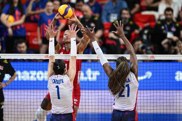 Turkiye v France - 2026 FIVB Volleyball Nations League ANKARA, TURKIYE - JUNE 18: Melissa Vargas of the Turkish National Volleyball Team competes against her opponents during the 2026 FIVB Volleyball Nations League Week 2 match between Turkiye and Belgium at the Ankara Sports Hall in Ankara, Turkiye on June 18, 2026. Akin Celiktas Anadolu Ankara Turkey. Editorial use only. Please get in touch for any other usage.  Copyright: x2026xAnadoluxAkinxCeliktasx