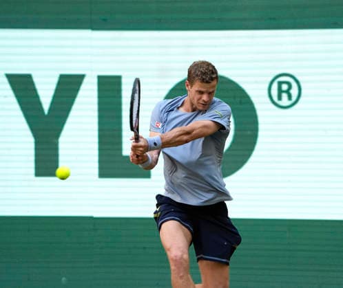 photo : Yannick HANFMANN (GER) Tennis-Turnier Terra Wortmann Cup im Gerry Weber Sportpark in Halle Westfalen am Do. 18.06.2026