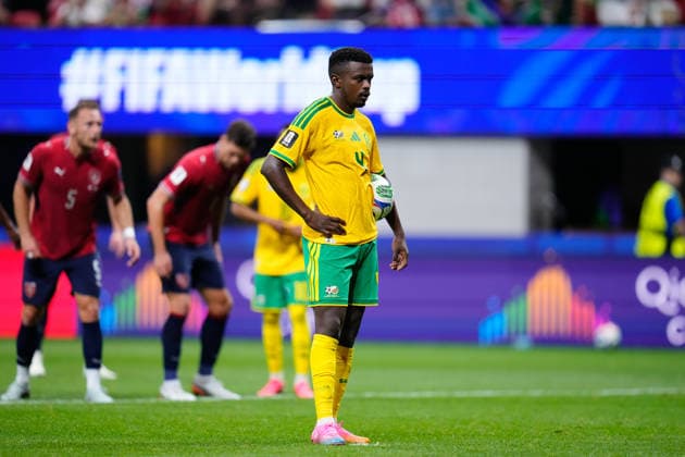 Czechia v South Africa: Group A - FIFA World Cup, WM, Weltmeisterschaft, Fussball 2026 Teboho Mokoena of South Africa looks on during the FIFA World Cup 2026 Group A match between Czechia and South Africa at Atlanta Stadium on June 18, 2026 in Atlanta, Georgia. Atlanta GA United States  Copyright: xJosexBretonx originalFilename:bretonhernandez-czechiav260618_np341.jpg