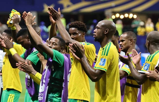 FIFA World Cup, WM, Weltmeisterschaft, Fussball 2026 - Group A - Czechia vs South Africa Players of South Africa applaud to supporters after a draw in the FIFA World Cup 2026 group stage match Czechia against South Africa, in Atlanta, USA, 18 June 2026. ATLANTA United States  Copyright: xRONALDxWITTEKx
