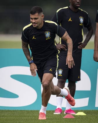 Bruno Guimaraes of Brazil during Brazil training session at Columbia Park training center in Morristown, Usa, today June 18, 2026. Photo: Ricardo Nogueira Sports Press Photo  Copyright: xRicardoxNogueirax xSportsxPressxPhotox Sportspressphoto_SPR169857